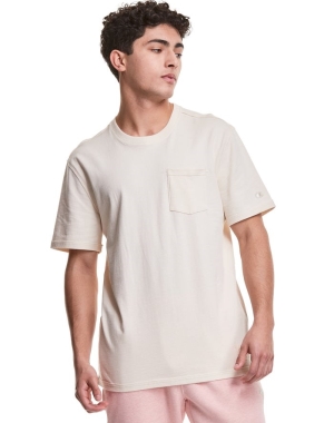 Champion Natural State Erkek Tişört Krema | ZV8521304