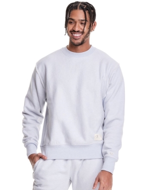 Champion Natural State Reverse Weave Crew Erkek Tişörtü Gri | ZS5412780