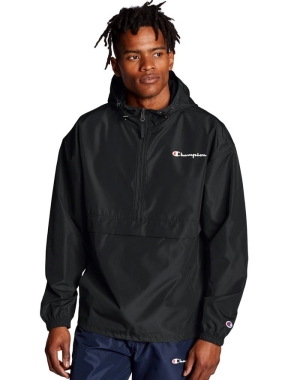 Champion Packable Script Logo Erkek Eşofman Altı Siyah | UH9023784
