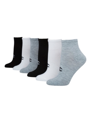 Champion Performance Ankle 6 Pairs Kadın Kapüşonlu Sweatshirt Siyah Beyaz Gri | CA1279654
