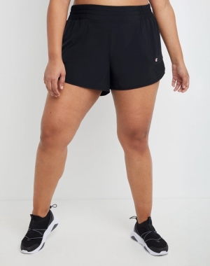 Champion Plus Absolute Woven 4 Kadın Tişörtü Siyah | SI5846290