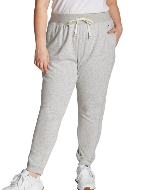 Champion Plus Campus French Terry Kadın Pantolon Gri | KD9762853