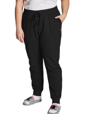 Champion Plus Powerblend Fleece Kadın Pantolon Siyah | AI3546087