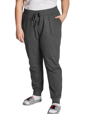 Champion Plus Powerblend Fleece Kadın Pantolon Koyu Gri | YD7235049