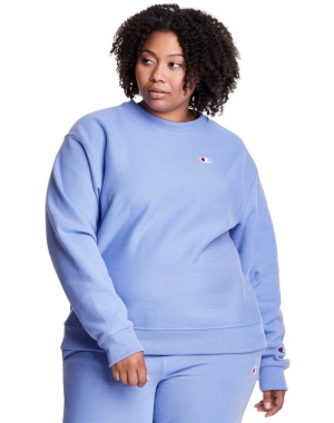 Champion Plus Reverse Weave Crew Kadın Tişört Mavi | FZ8254160