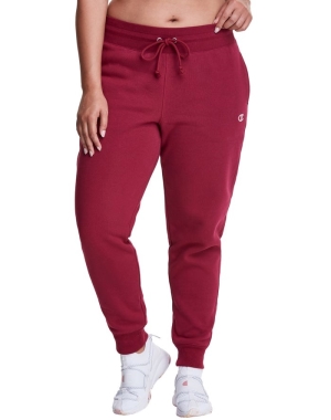 Champion Plus Reverse Weave Kadın Pantolon Koyu Kırmızı | AD8320714