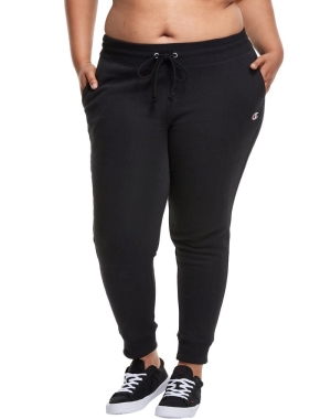 Champion Plus Reverse Weave Kadın Pantolon Siyah | TC7926403