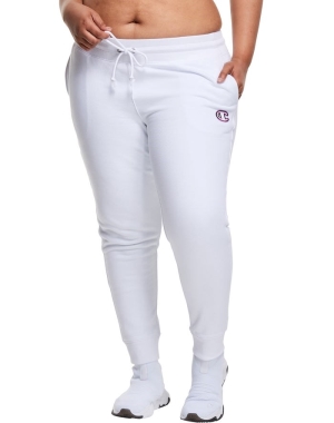 Champion Plus Reverse Weave Triple Outline C Logo Kadın Pantolon Beyaz | DM2018346