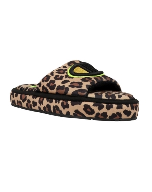 Champion Plush Print Kadın Spor Ayakkabı Kahverengi Siyah | DR9268103