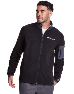 Champion Polar Fleece Full Zip Erkek Eşofman Altı Siyah | MU4253197