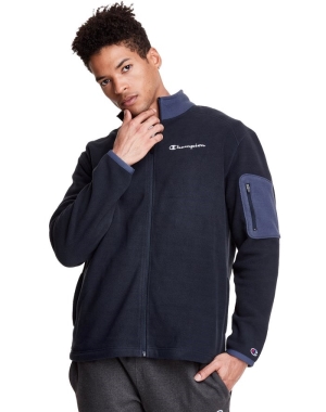 Champion Polar Fleece Full Zip Erkek Eşofman Altı Lacivert | XU0795426