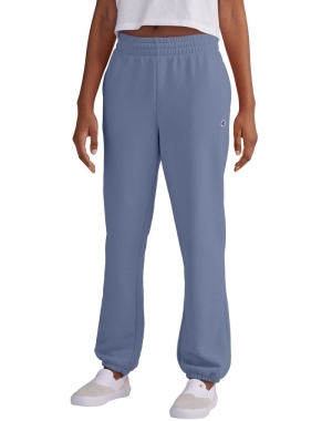 Champion Powerblend Fleece Boyfriend Kadın Pantolon Mavi | DG7426903