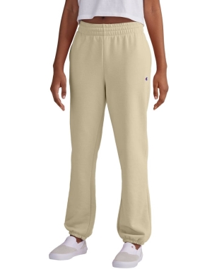 Champion Powerblend Fleece Boyfriend Kadın Pantolon Krema | KQ5971083