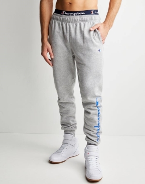Champion Powerblend Fleece Chasing Waves Erkek Eşofman Altı Gri | QF3168205