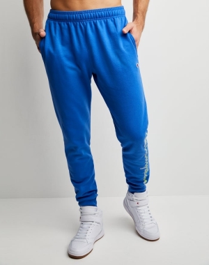Champion Powerblend Fleece Chasing Waves Erkek Eşofman Altı Mavi | RL5418972