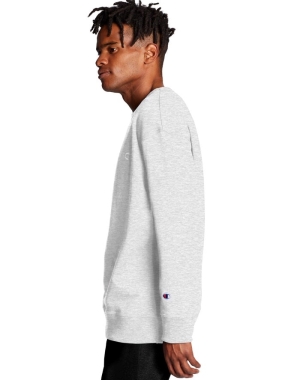 Champion Powerblend Fleece Crew C Logo Erkek Tişörtü Gri | WK3921465