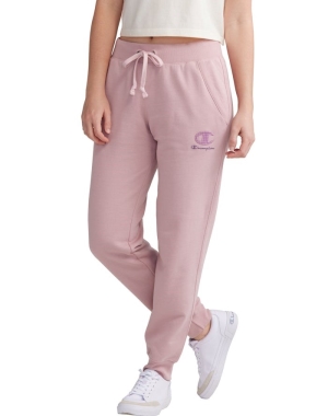 Champion Powerblend Fleece Kadın Pantolon Bej Rengi | MC7401265