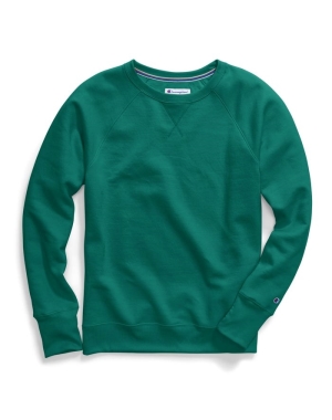 Champion Powerblend Fleece Klasik Crew Kadın Tişört Turkuaz | BV7482536