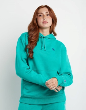 Champion Powerblend Fleece Oversized Kadın Ceket Turkuaz | VJ0146578