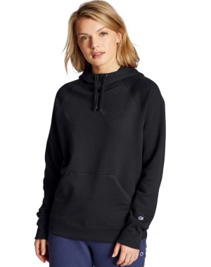 Champion Powerblend Kadın Kapüşonlu Sweatshirt Siyah | ME9180234