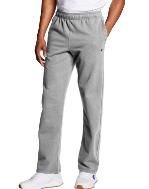 Champion Powerblend Open Bottom Erkek Şort Gri | TX3975628