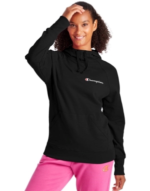 Champion Powerblend Script Logo Kadın Ceket Siyah | HG1790458