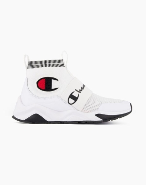 Champion Rally C Logo Sock Runner Kadın Spor Ayakkabı Beyaz | LP3469017