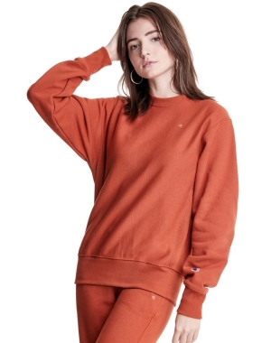 Champion Reverse Weave Boyfriend Crew Kadın Tişört Mercan | MU0617945