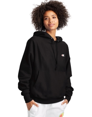 Champion Reverse Weave Boyfriend Kadın Ceket Siyah | AV7680194