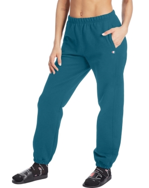 Champion Reverse Weave Boyfriend Kadın Şort Mavi | GO2043796