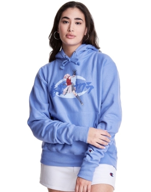 Champion Reverse Weave Boyfriend Sakura With C Logo Kadın Eşofman Altı Mavi | SB4390517