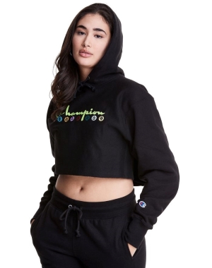 Champion Reverse Weave Cropped Cut-Off Akatsuki Dots Kadın Eşofman Altı Siyah | BC6314975