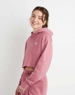 Champion Reverse Weave Cropped Cut-Off C Logo Kadın Eşofman Altı Pembe | FS6739015