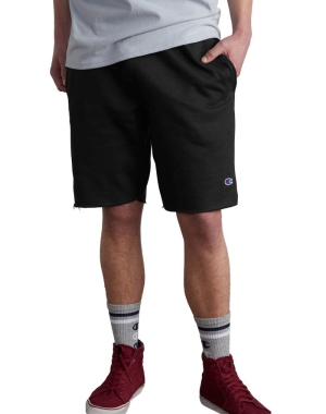 Champion Reverse Weave Cut-Off Erkek Şort Siyah | ID5971823