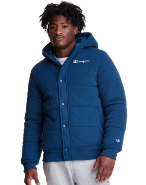 Champion Reverse Weave Puffer Erkek Eşofman Altı Mavi | CQ6271895