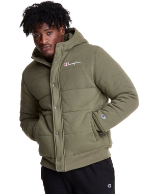 Champion Reverse Weave Puffer Erkek Eşofman Altı Zeytin Yeşili | XO3560871