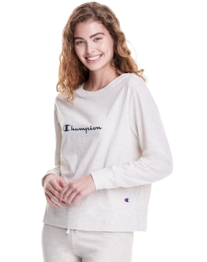 Champion Sleep Pj Long-Sleeve Kadın Tişört Beyaz | HG6201849