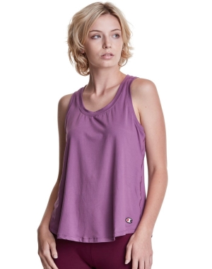 Champion Soft Touch Cutout Kadın Tişört Mor | BJ8542617