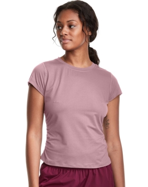 Champion Soft Touch Ruched Side Kadın Tişört Bej Rengi | LP9326570