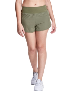 Champion Spor 3 Kadın Tişörtü Zeytin Yeşili | HU3460785