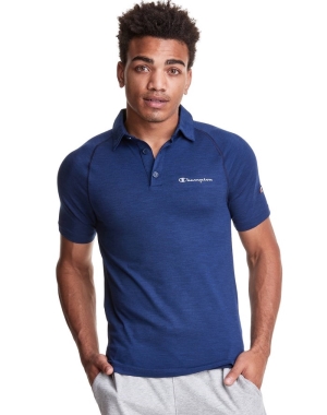 Champion Spor Polo Erkek Tişört Mavi | EV4938205