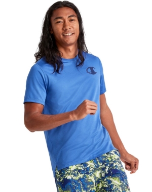 Champion Spor Ripple Effect Erkek Tişört Mavi | DM8234619