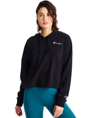 Champion Summer Sweats Oversized Embroidered Logo Kadın Eşofman Altı Siyah | UX1697042
