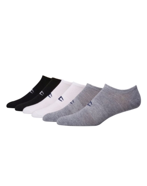 Champion Super No Show 6 Pairs Erkek Çorap Gri Beyaz Siyah | TD9251648