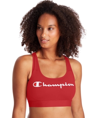 Champion The 029 Reissue Script Logo Kadın Spor Sütyeni Kırmızı | JT3605182
