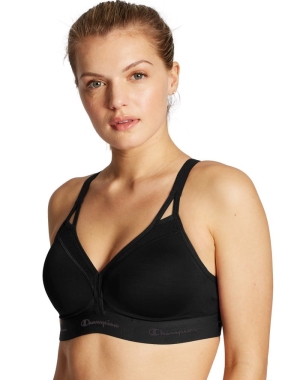 Champion The Curvy Askısı Kadın Spor Sütyeni Siyah | ZV2156897