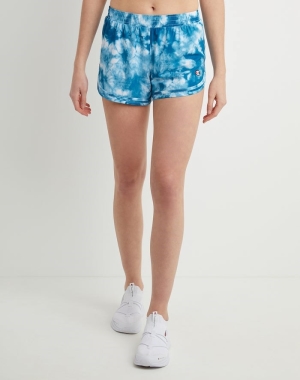 Champion Varsity Print Sports 3.5 Kadın Tişörtü Mavi Beyaz | XG8109254