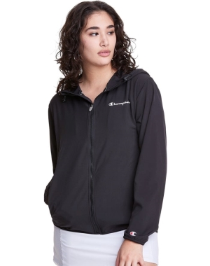 Champion Woven Full-Zip Kadın Eşofman Altı Siyah | DJ3578291