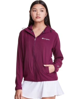 Champion Woven Full-Zip Kadın Eşofman Altı Koyu Mor | MV5392874