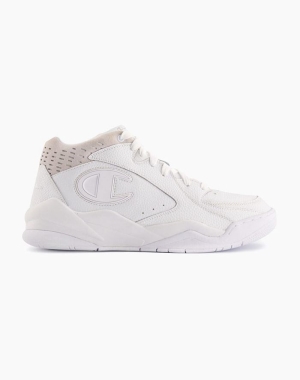 Champion Zone 93 Mid Cut-Cut Erkek Spor Ayakkabı Beyaz | QV9468705